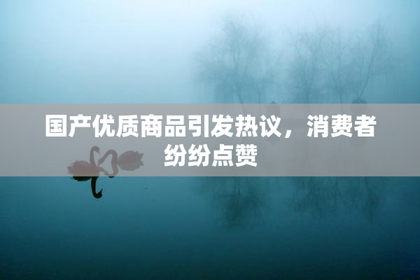 国产优质商品引发热议，消费者纷纷点赞