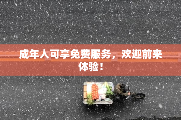 成年人可享免费服务，欢迎前来体验！