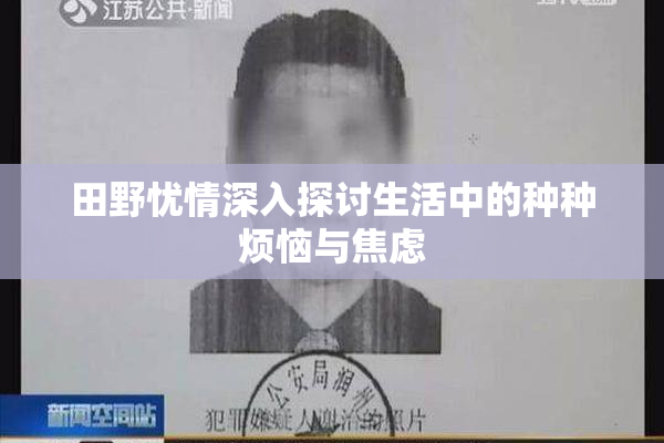 田野忧情深入探讨生活中的种种烦恼与焦虑