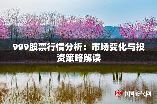999股票行情分析：市场变化与投资策略解读