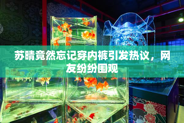 苏晴竟然忘记穿内裤引发热议，网友纷纷围观