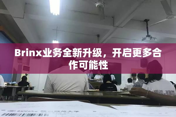 Brinx业务全新升级，开启更多合作可能性