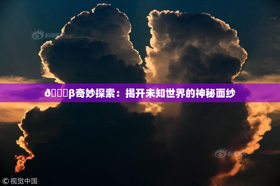 👙β奇妙探索：揭开未知世界的神秘面纱