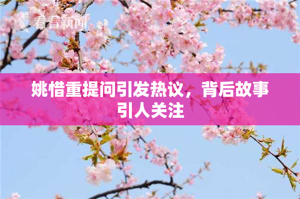 姚惜重提问引发热议，背后故事引人关注