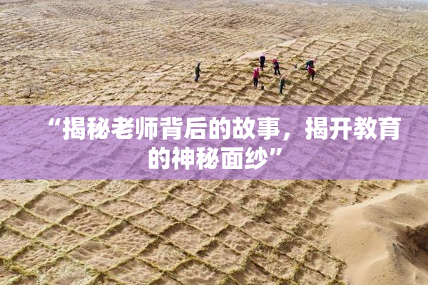 “揭秘老师背后的故事，揭开教育的神秘面纱”