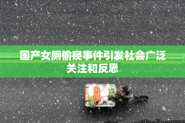 国产女厕偷窥事件引发社会广泛关注和反思