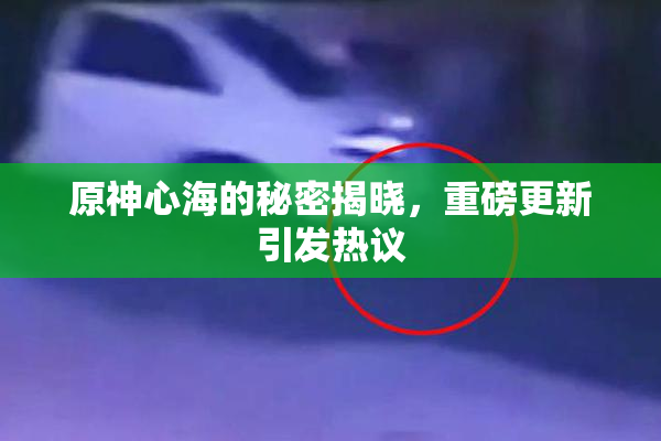 原神心海的秘密揭晓，重磅更新引发热议