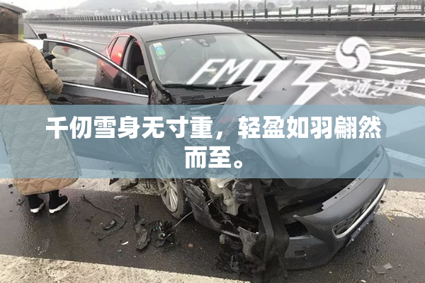 千仞雪身无寸重，轻盈如羽翩然而至。