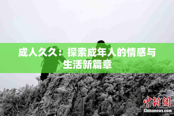 成人久久：探索成年人的情感与生活新篇章