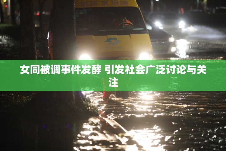 女同被调事件发酵 引发社会广泛讨论与关注