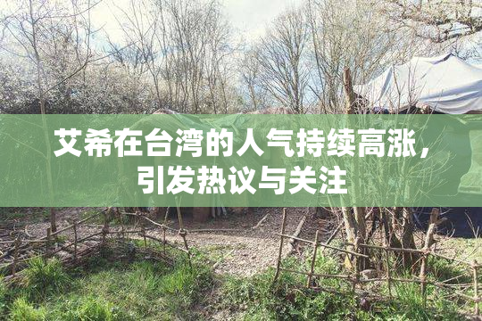 艾希在台湾的人气持续高涨，引发热议与关注