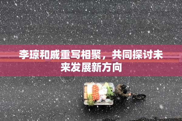 李琼和戚重写相聚，共同探讨未来发展新方向