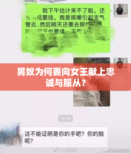男奴为何要向女王献上忠诚与服从？