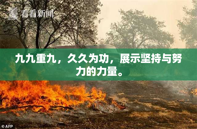 九九重九，久久为功，展示坚持与努力的力量。