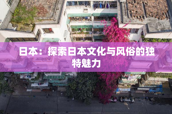 日本：探索日本文化与风俗的独特魅力