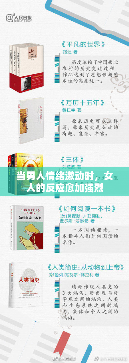 当男人情绪激动时，女人的反应愈加强烈