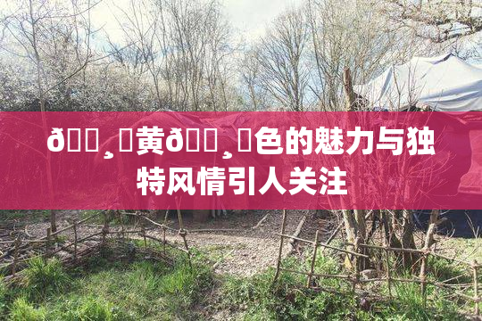 🌸‌黄🌸‌色的魅力与独特风情引人关注