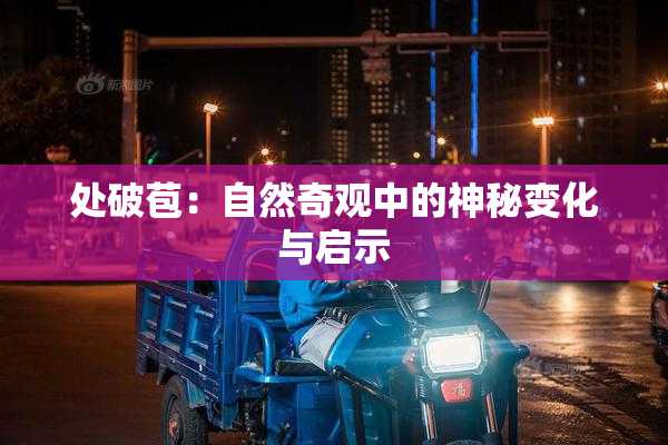 处破苞：自然奇观中的神秘变化与启示