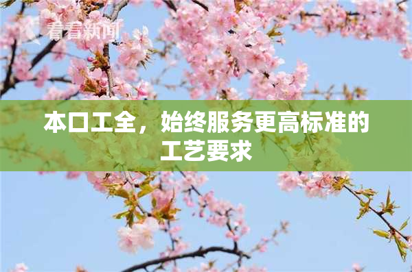 本口工全，始终服务更高标准的工艺要求
