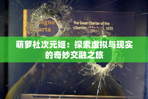 萌萝社次元姬：探索虚拟与现实的奇妙交融之旅