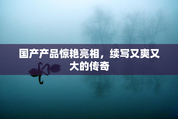国产产品惊艳亮相，续写又爽又大的传奇