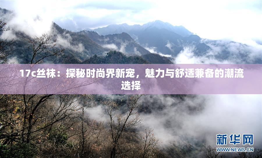 17c丝袜：探秘时尚界新宠，魅力与舒适兼备的潮流选择