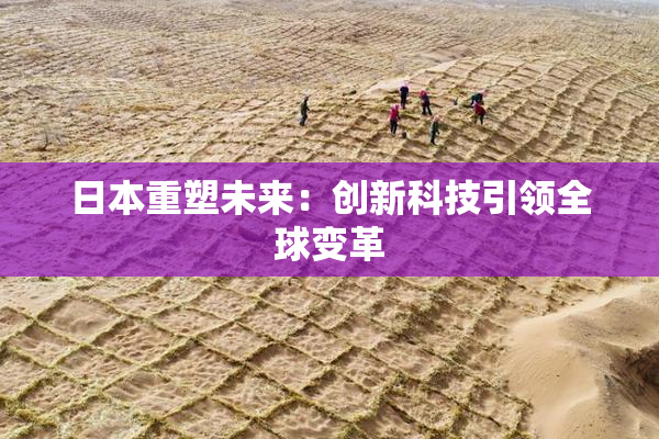 日本重塑未来：创新科技引领全球变革