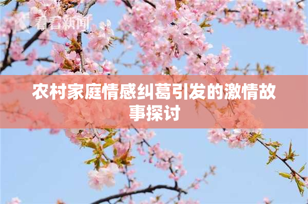 农村家庭情感纠葛引发的激情故事探讨