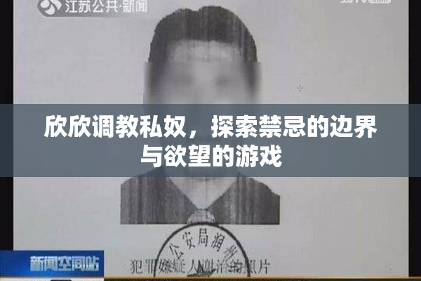 欣欣调教私奴，探索禁忌的边界与欲望的游戏