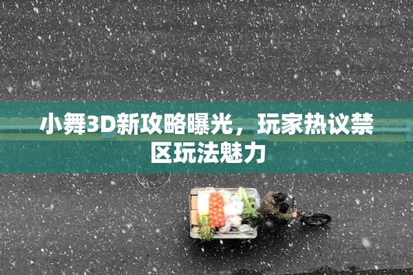 小舞3D新攻略曝光，玩家热议禁区玩法魅力