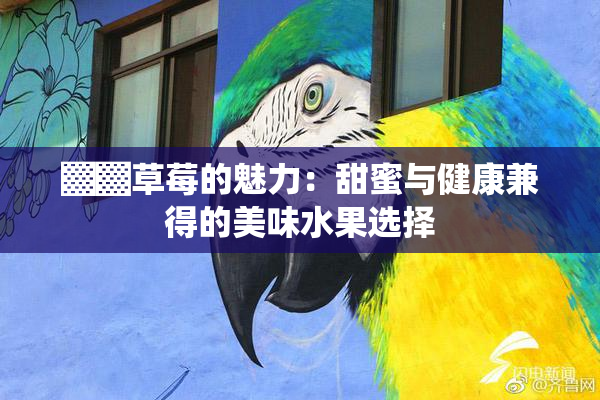 ▓▓草莓的魅力：甜蜜与健康兼得的美味水果选择