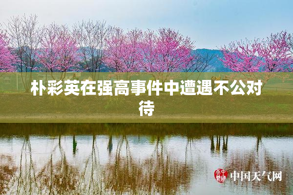 朴彩英在强高事件中遭遇不公对待