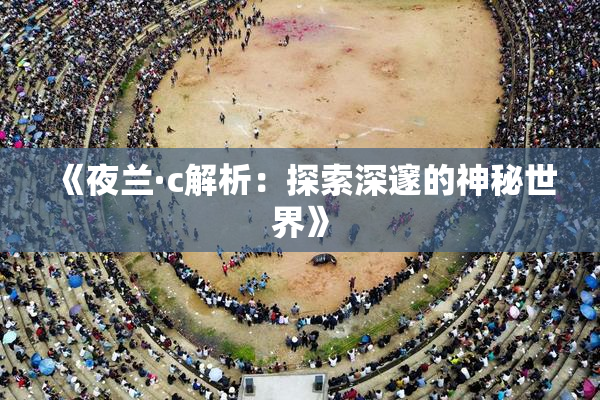 《夜兰·c解析：探索深邃的神秘世界》