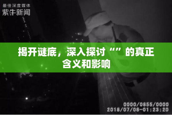 揭开谜底，深入探讨“”的真正含义和影响