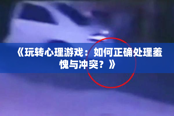《玩转心理游戏：如何正确处理羞愧与冲突？》