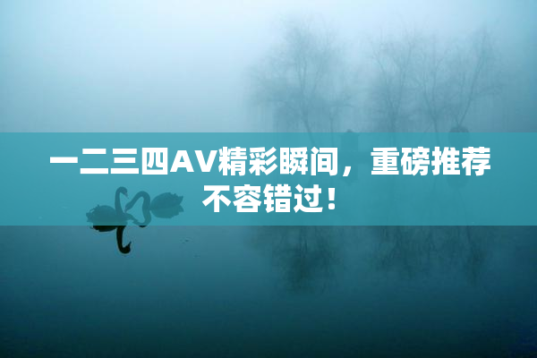一二三四AV精彩瞬间，重磅推荐不容错过！