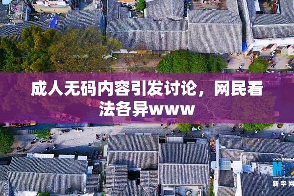 成人无码内容引发讨论，网民看法各异www