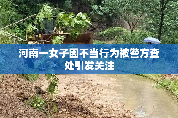 河南一女子因不当行为被警方查处引发关注