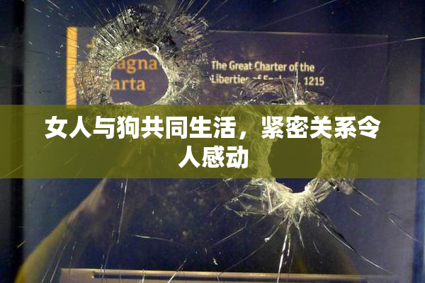 女人与狗共同生活，紧密关系令人感动