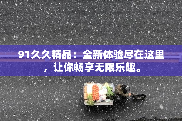 91久久精品：全新体验尽在这里，让你畅享无限乐趣。