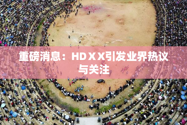 重磅消息：HDⅩX引发业界热议与关注