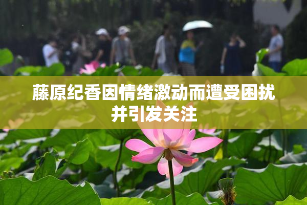 藤原纪香因情绪激动而遭受困扰并引发关注