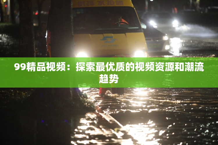 99精品视频：探索最优质的视频资源和潮流趋势