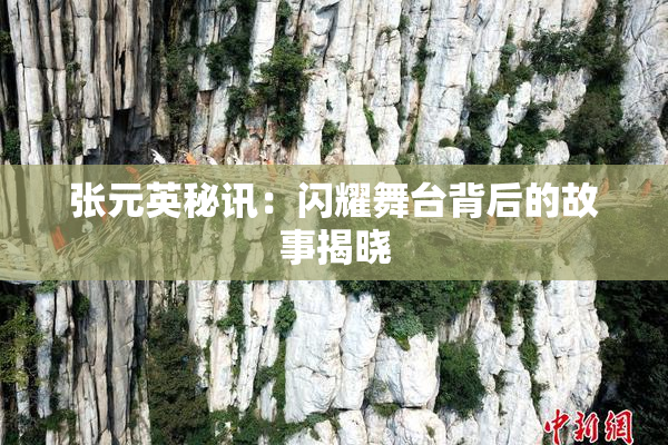 张元英秘讯：闪耀舞台背后的故事揭晓