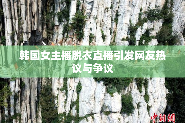 韩国女主播脱衣直播引发网友热议与争议