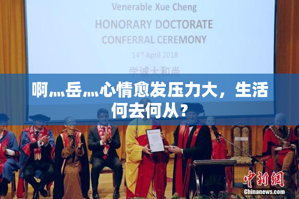啊灬岳灬心情愈发压力大，生活何去何从？