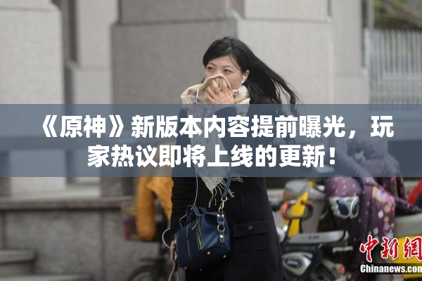 《原神》新版本内容提前曝光，玩家热议即将上线的更新！