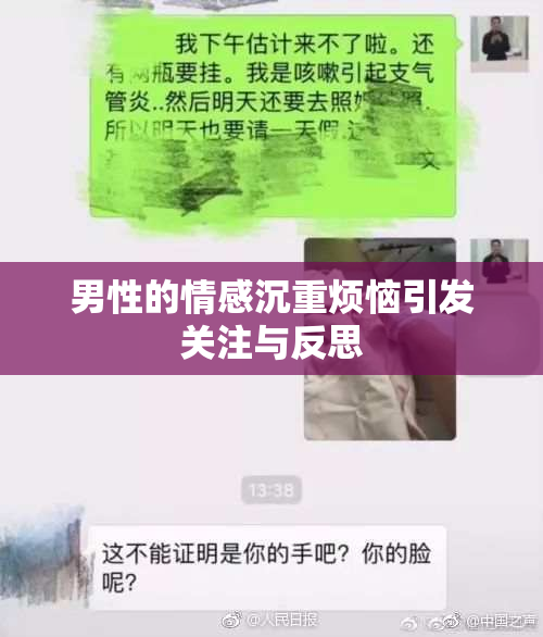 男性的情感沉重烦恼引发关注与反思