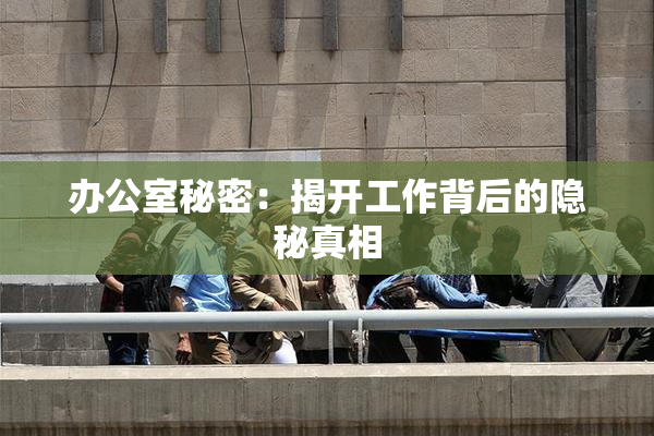 办公室秘密：揭开工作背后的隐秘真相