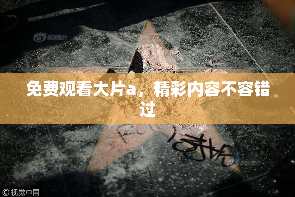 免费观看大片a，精彩内容不容错过